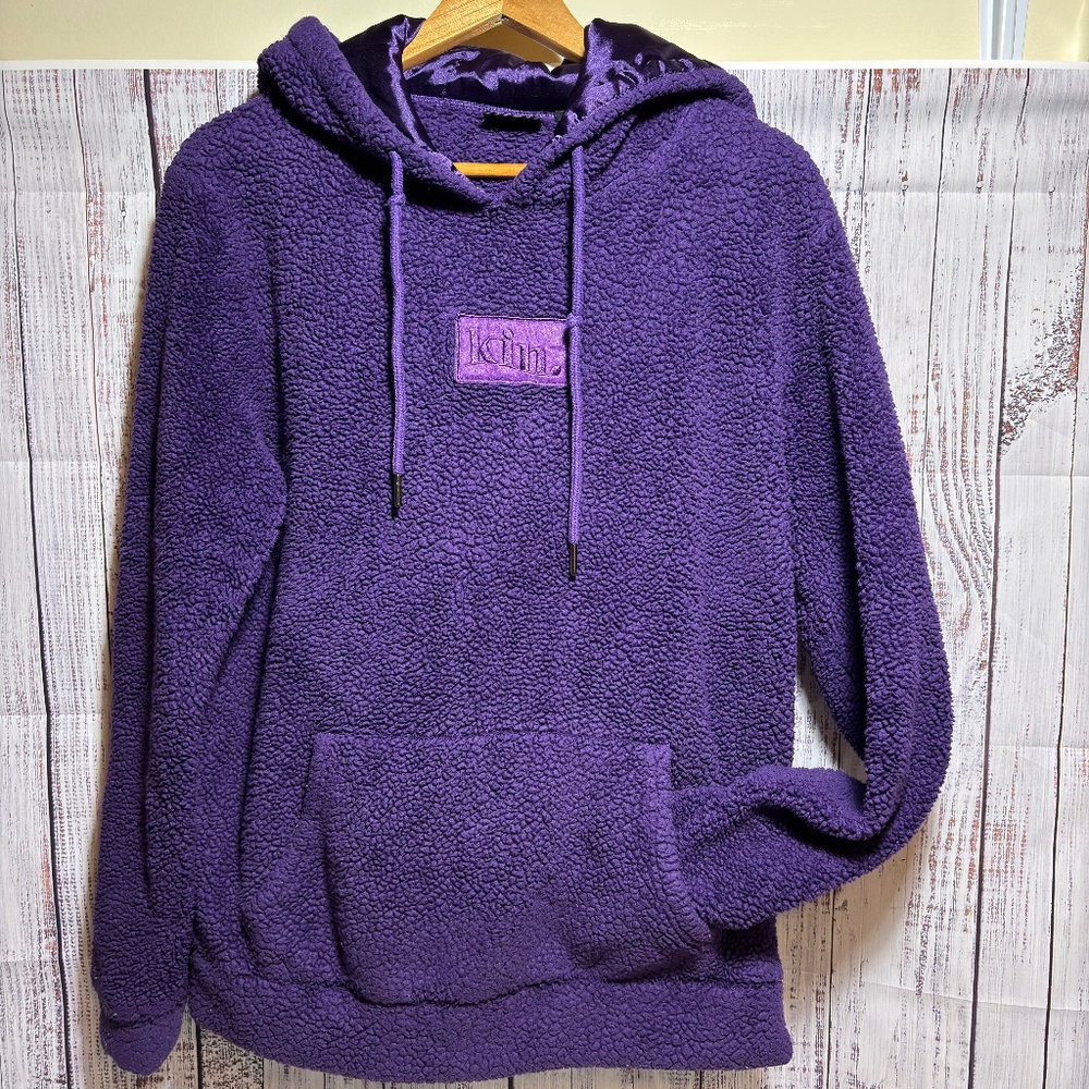 KIN PURPLE REIGN THICK SATIN LINED HOODIE